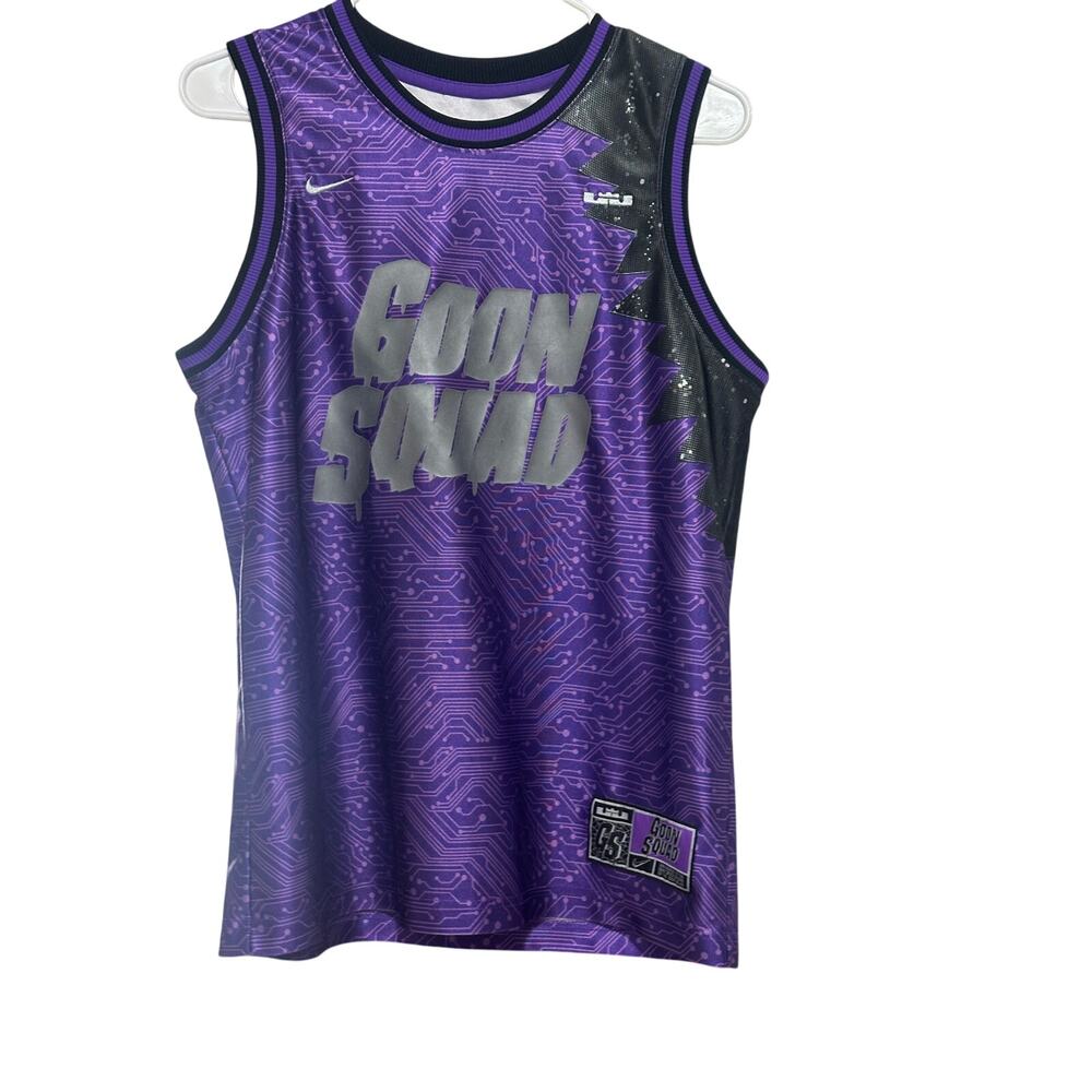 Nike Goon Squad Space Jam Purple Basketball Jersey Youth XL